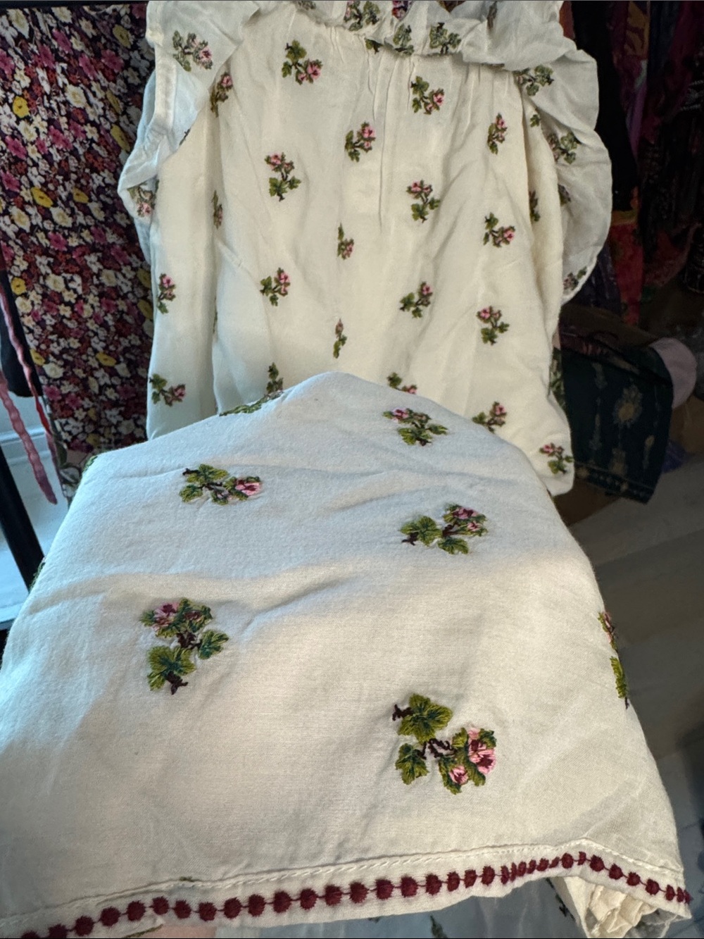 Les Coyotes de Paris Floral Ruffle Mini Dress - Picture 3 of 7